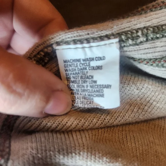 Tommy Bahama Cotton Quarter Zip Sweater Olive Green Men Mock Neck Long Sleeve - Picture 9 of 11